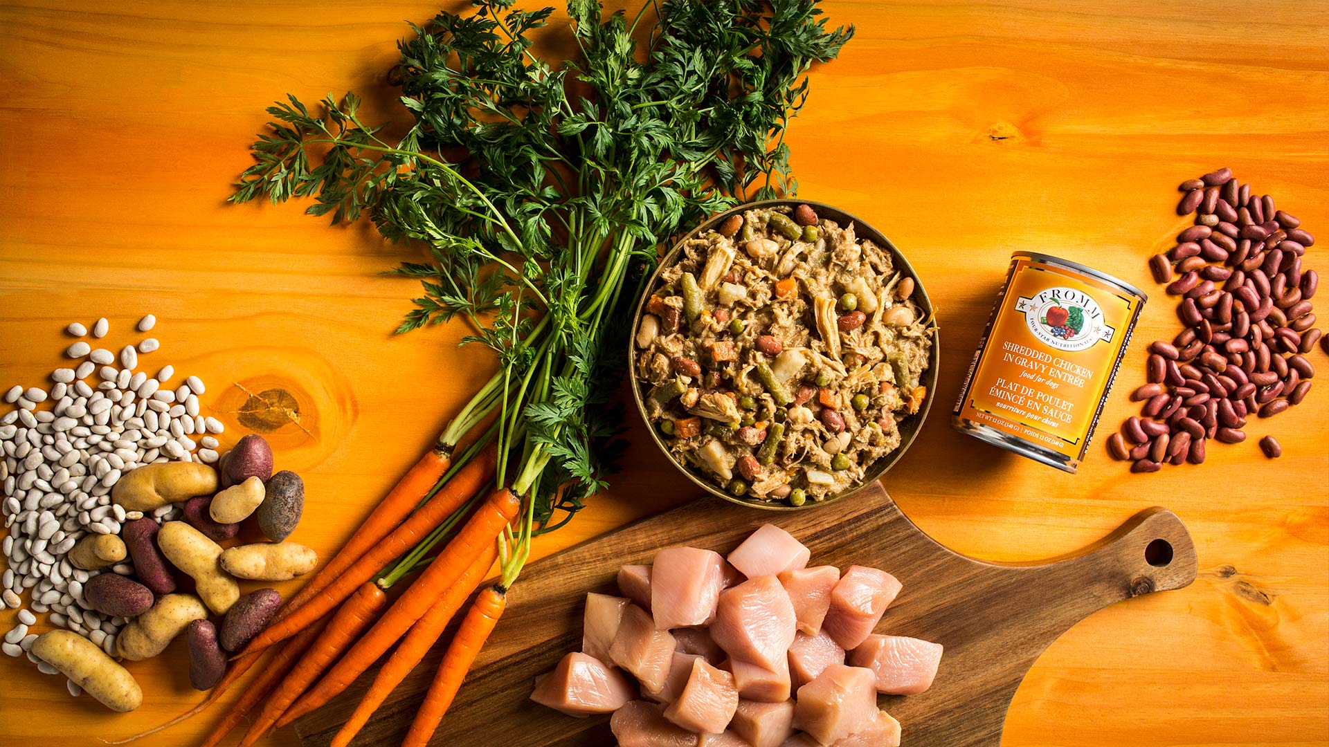 FROMM FOUR STAR SHREDDED CHICKEN IN GRAVY ENTRÉE DOG FOOD – Bright