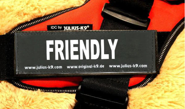 JULIUS-K9 IDC® HARNESS LABEL & PATCH : FRIENDLY