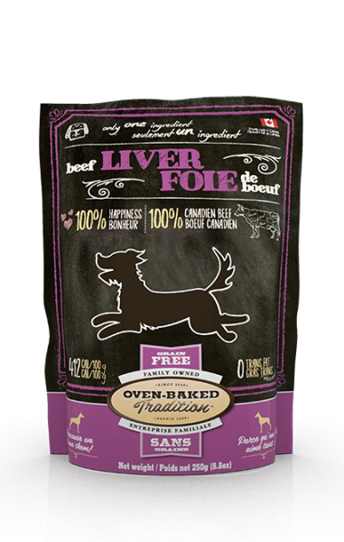 ALL NATURAL GRAIN-FREE TREATS FOR DOGS – BEEF LIVER OVEN BAKED TRADITION DOG TREAT