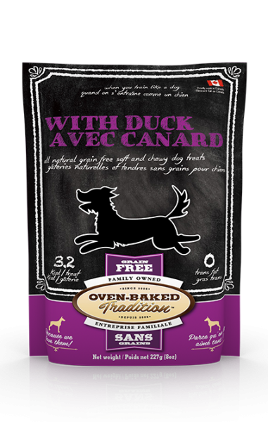 ALL NATURAL SOFT & CHEWY GRAIN-FREE TREATS FOR DOGS – DUCK OVEN BAKED TRADITION DOG TREAT