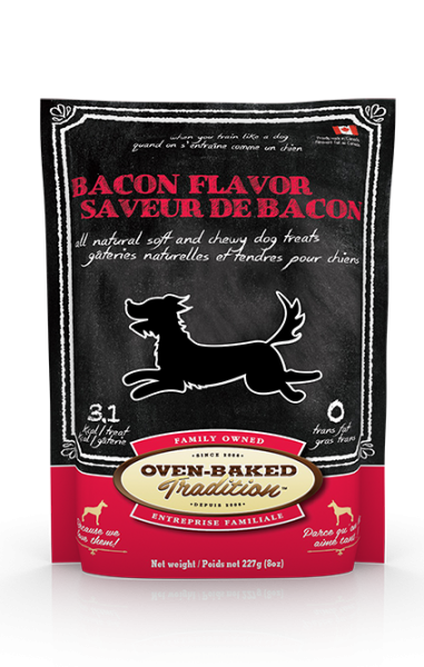 ALL NATURAL TREATS FOR DOGS – BACON OVEN BAKED TRADITION DOG TREAT