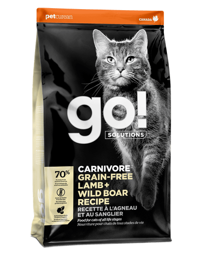 GO! SOLUTIONS CARNIVORE  GRAIN-FREE LAMB + WILD BOAR RECIPE CAT FOOD