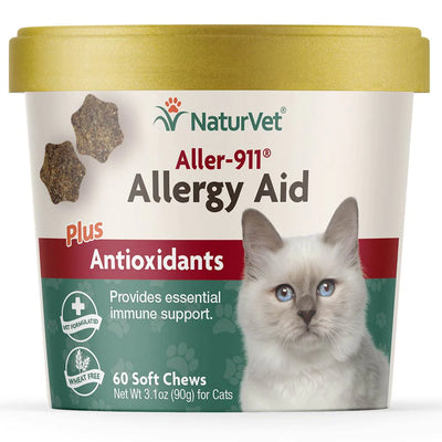 NATURVET® ALLER-911® ALLERGY AID SOFT CHEWS FOR CATS (60 CT)