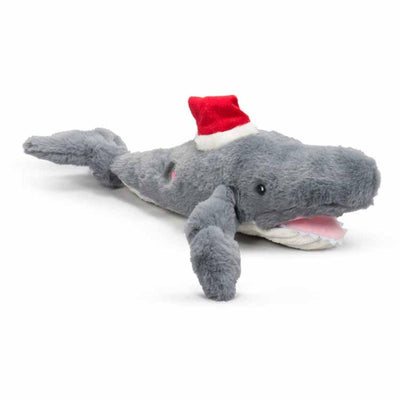 HUGGLE HOUNDS HOLIDAY KNOTIE DOG TOY - WHALE OF SANTA