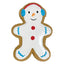 FOUFIT HOLIDAY DOG TOY GINGERBREAD COOKIE CHEWS : SNOWMAN