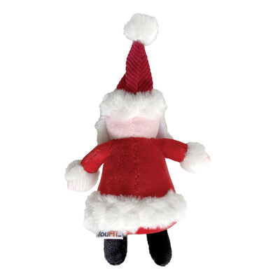 FOUFIT HOLIDAY DOG TOY - CUDDLE PLUSHIES SANTA SMALL