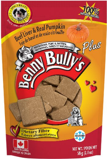 BENNY BULLY PURE BEEF LIVER + REAL PUMPKIN DOG TREATS