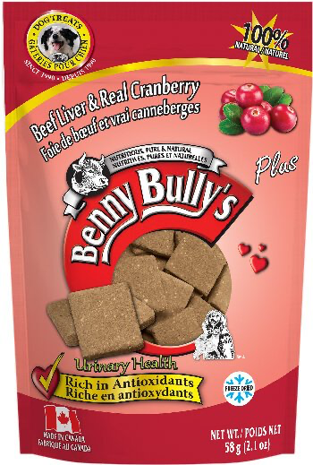 BENNY BULLY PURE BEEF LIVER + REAL CRANBERRY DOG TREATS