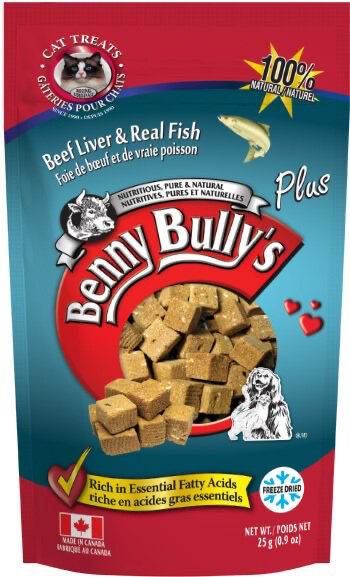 BENNY BULLY LIVER PLUS REAL FISH CAT TREATS
