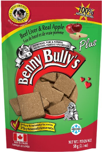 BENNY BULLY PURE BEEF LIVER + REAL APPLE DOG TREATS