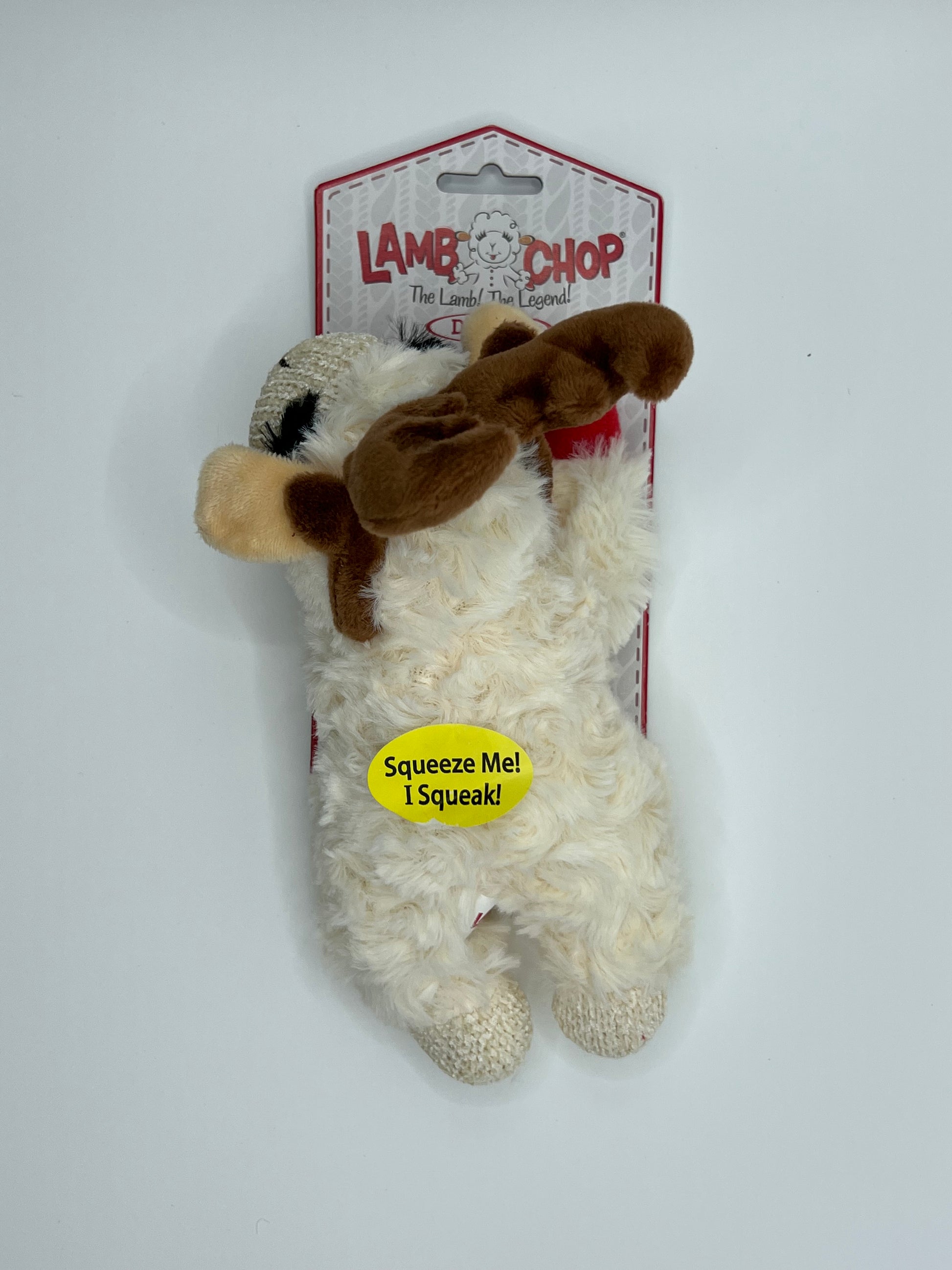 Holiday lamb 2024 chop dog toy