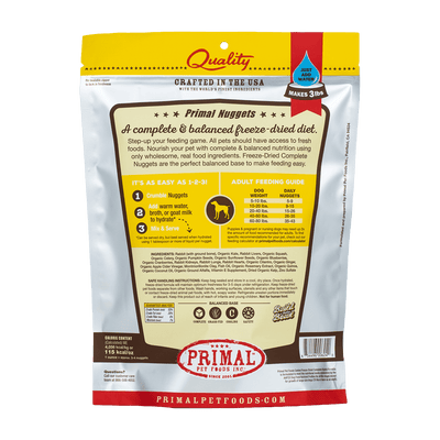 PRIMAL FREEZE-DRIED NUGGETS : RABBIT
