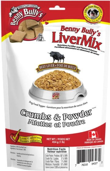 BENNY BULLY LIVER MIX - BEEF LIVER CHOPS IN CRUMBS
