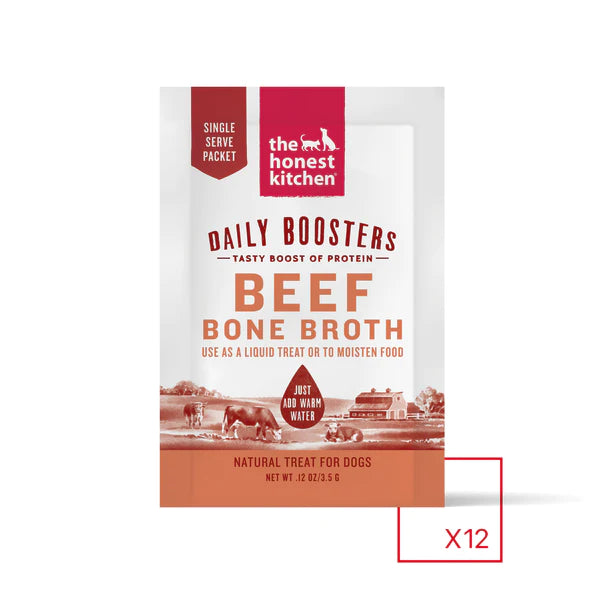 HONEST KITCHEN DAILY BOOSTERS:  INSTANT BEEF BONE BROTH WITH TURMERIC