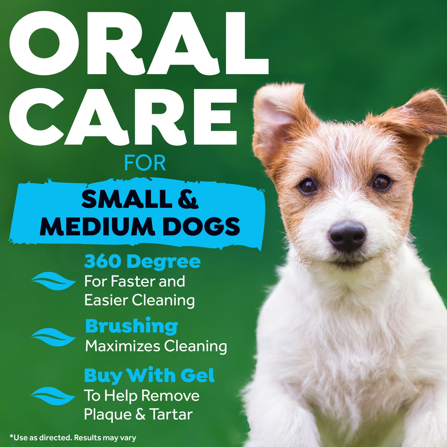 TROPICLEAN FRESH BREATH TRIPLEFLEX TOOTHBRUSH FOR SMALL/MEDIUM DOGS