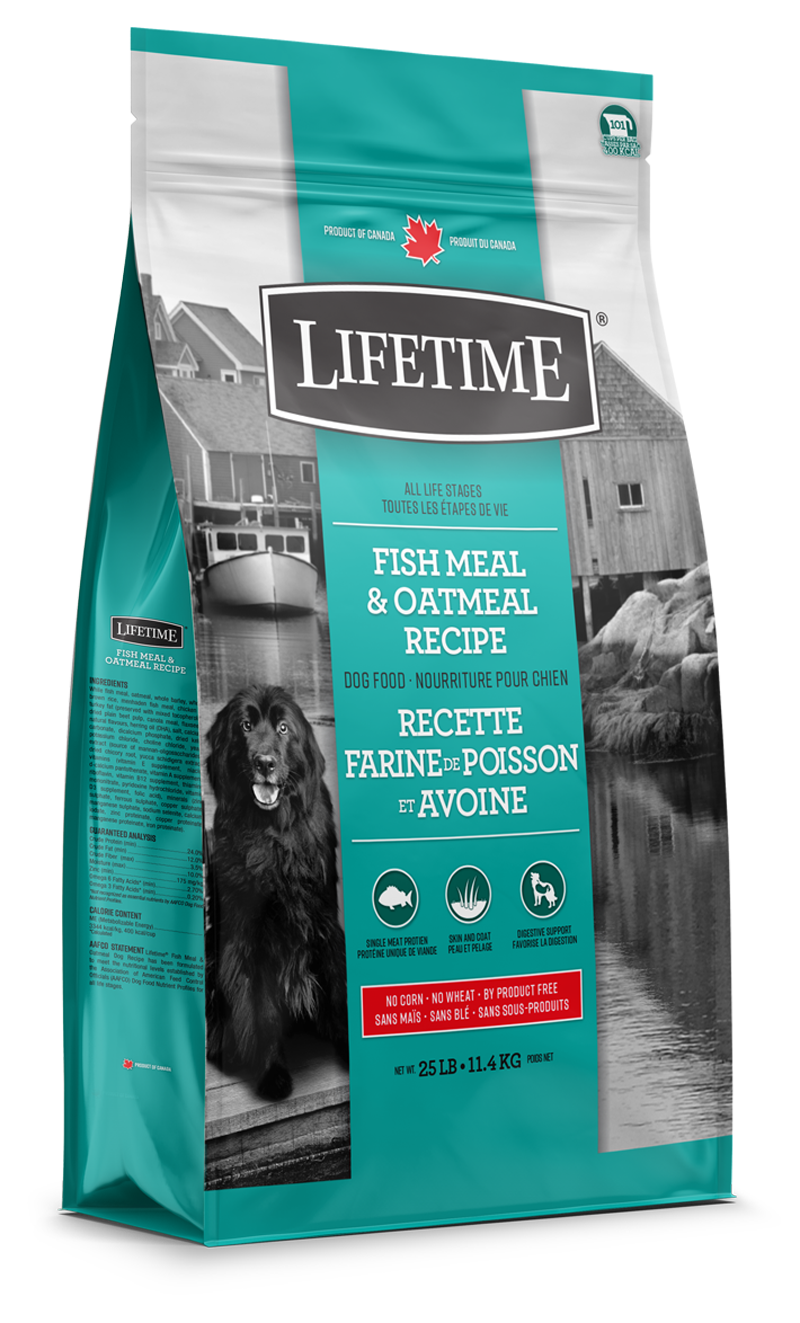 LIFETIME FISH & OATMEAL DOG DRY FOOD