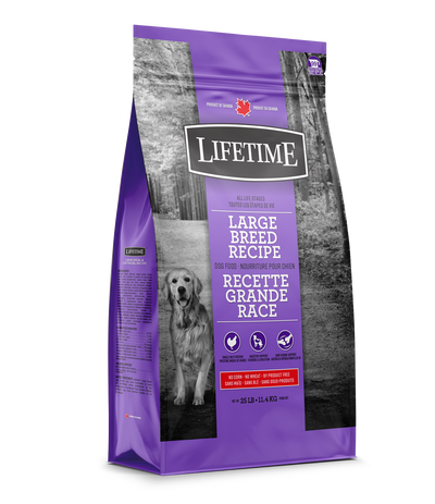 LIFETIME CHICKEN & OATMEAL LARGE BREED DOG DRY FOOD