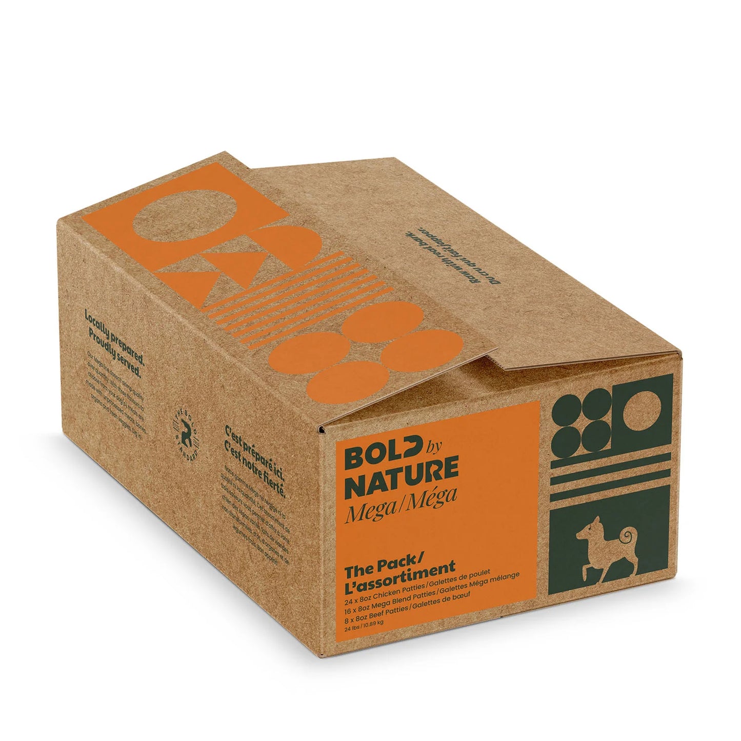 BOLD BY NATURE MEGA DOG RAW : CHICKEN VARIETY BOX