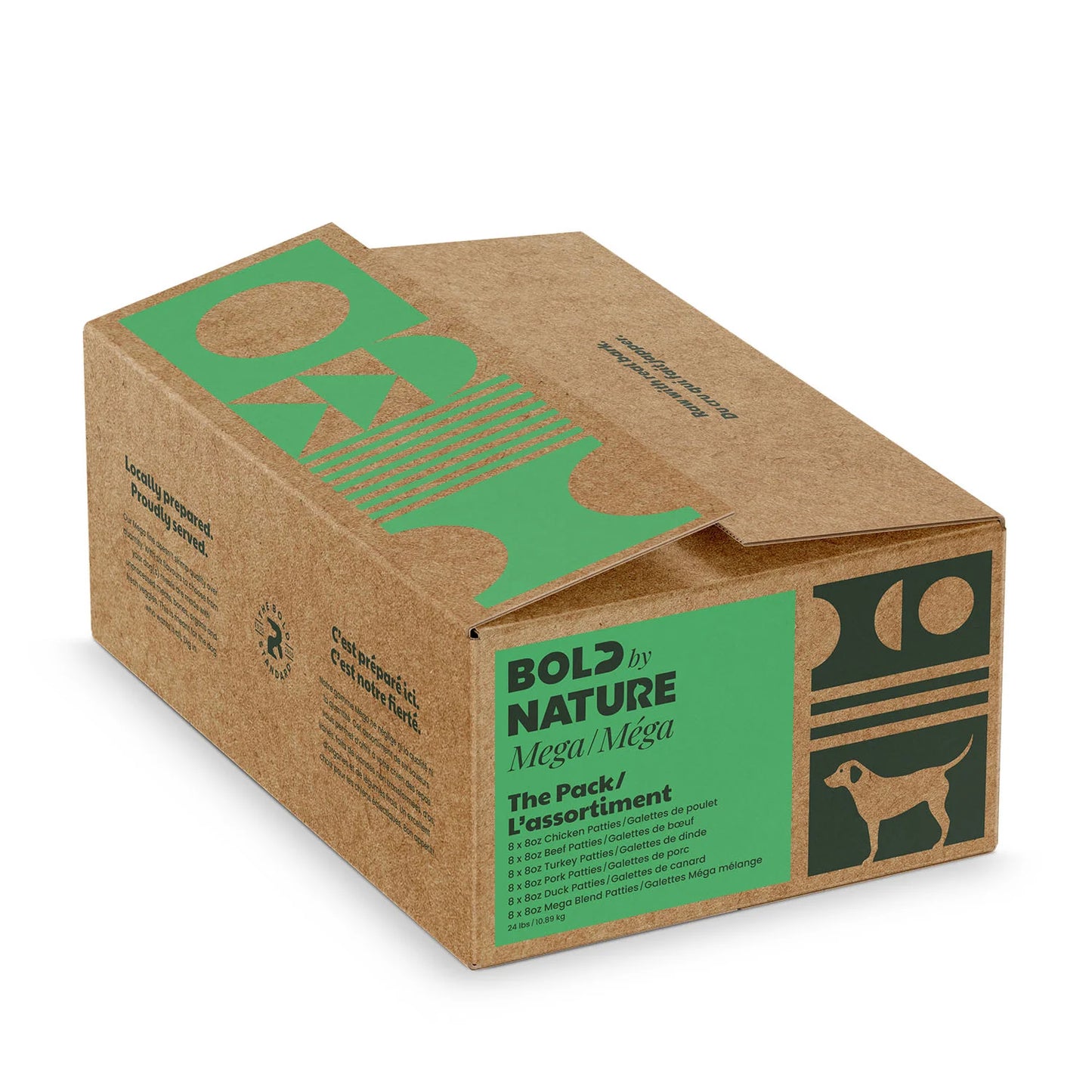 BOLD BY NATURE MEGA DOG RAW : MEGA VARIETY BOX