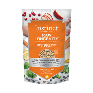 INSTINCT® DOG FOOD RAW LONGEVITY 100% FREEZE-DRIED RAW MEALS CAGE-FREE CHICKEN RECIPE