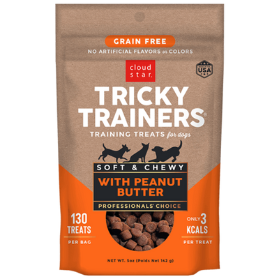 CLOUD STAR TRICKY TRAINERS GRAIN FREE SOFT & CHEWY WITH PEANUT BUTTER