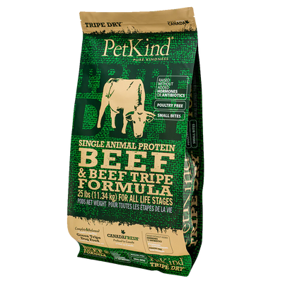 PETKIND® TRIPE DRY® SINGLE ANIMAL PROTEIN BEEF & BEEF TRIPE FORMULA DRY DOG FOOD