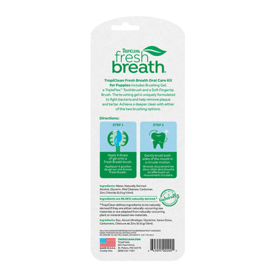 TROPICLEAN FRESH BREATH ORAL CARE KIT FOR PUPPIES