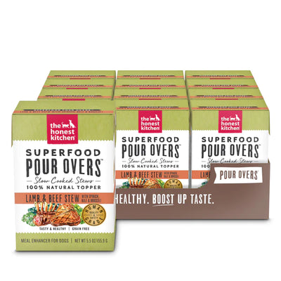 HONEST KITCHEN POUR-OVERS SUPERFOOD & LAMB & BEEF STEW