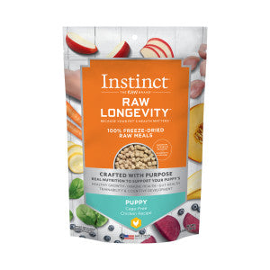 INSTINCT® DOG FOOD RAW LONGEVITY 100% FREEZE-DRIED RAW MEALS CAGE-FREE CHICKEN RECIPE FOR PUPPIES