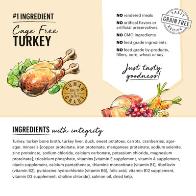 HONEST KITCHEN BUTCHER BLOCK: TURKEY, DUCK AND ROOT VEGGIES PATE